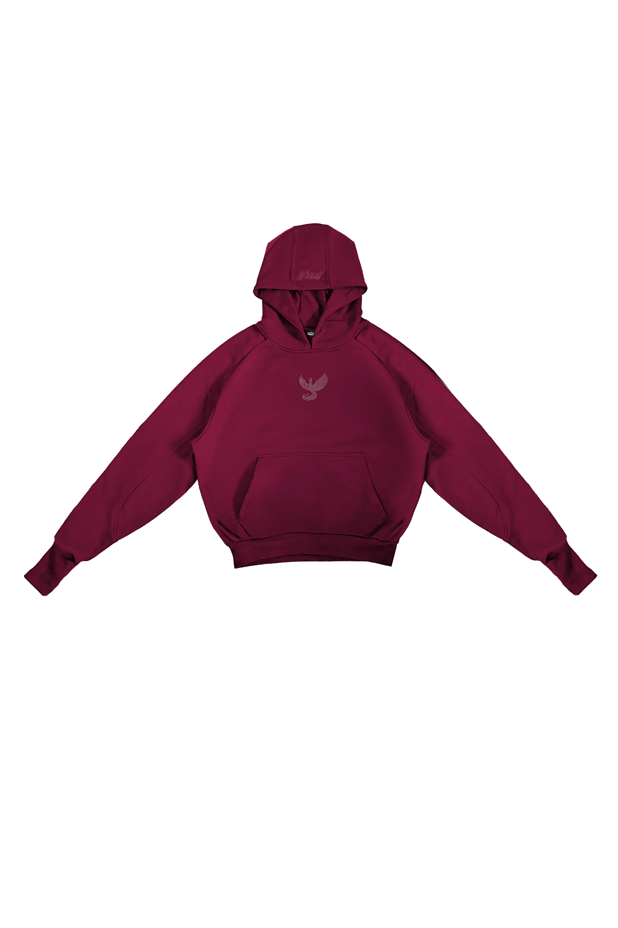 'BASED V2' Hoodie Burgundy