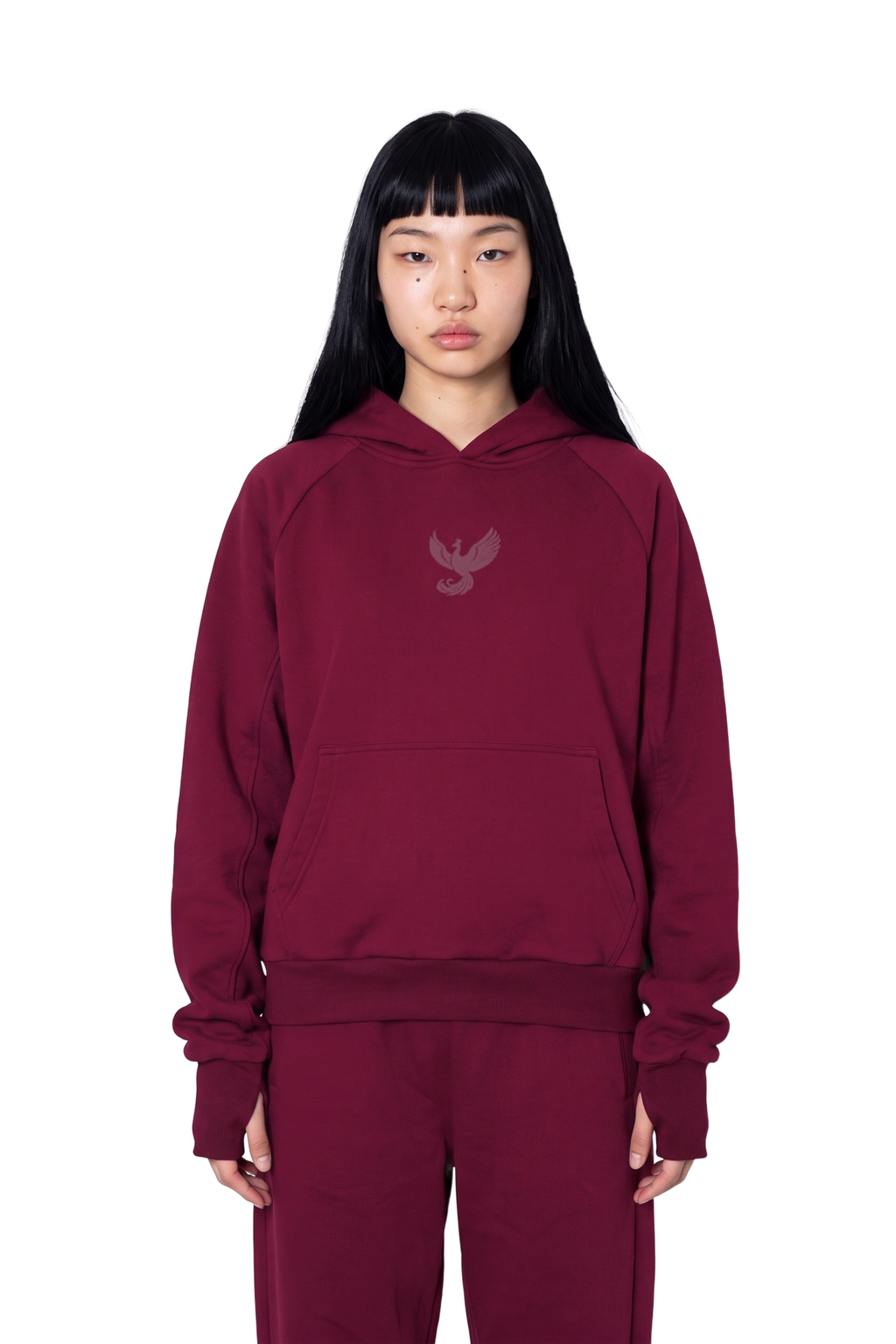 'BASED V2' Hoodie Burgundy