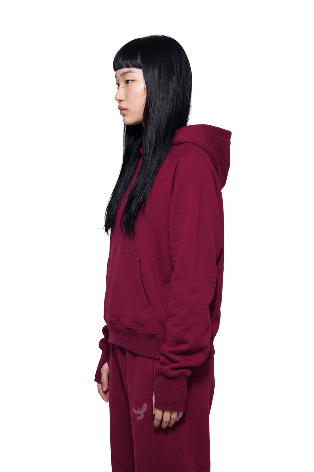 'BASED V2' Hoodie Burgundy
