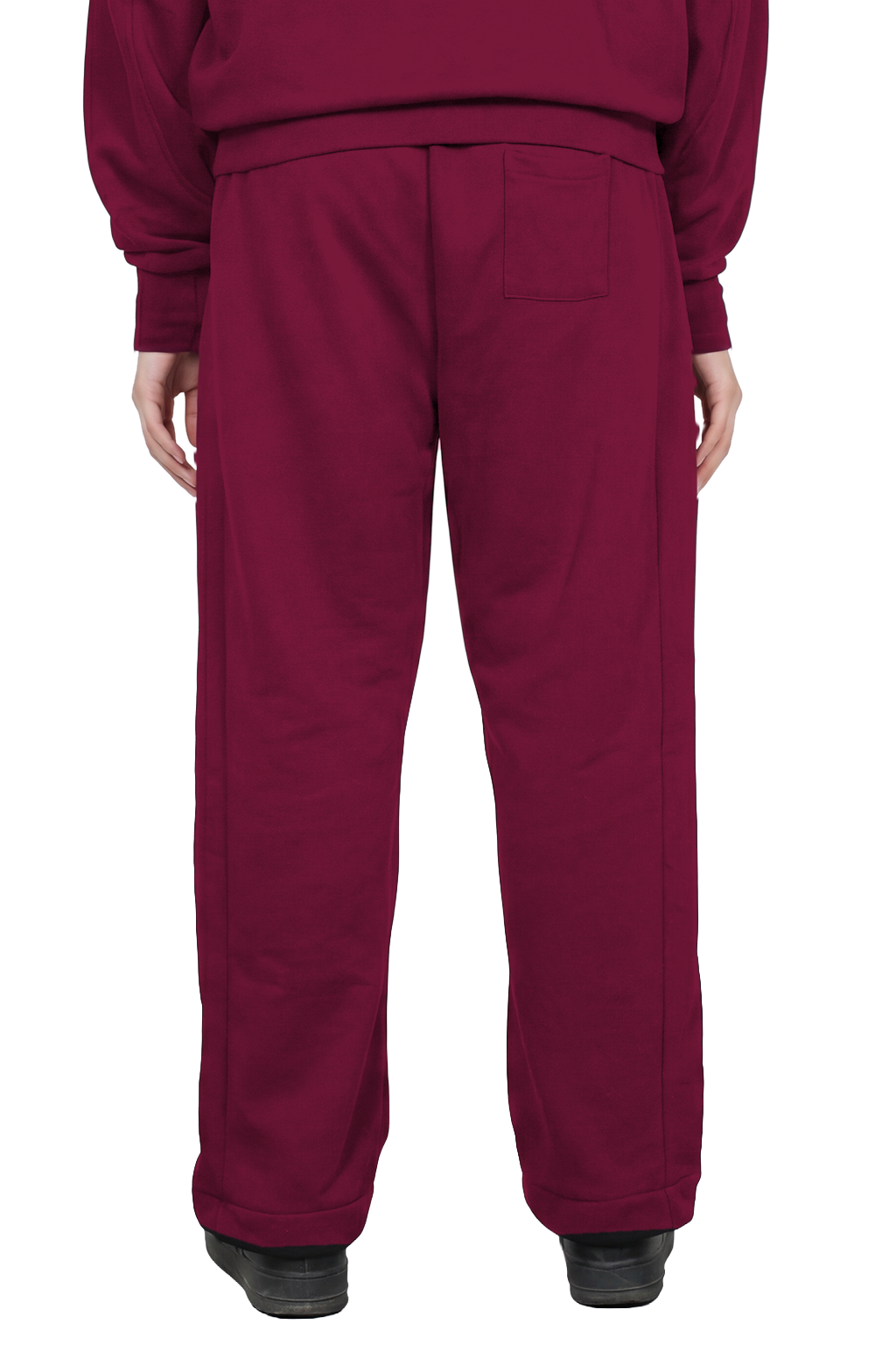 'BASED V2' Open Leg Jogger Burgundy