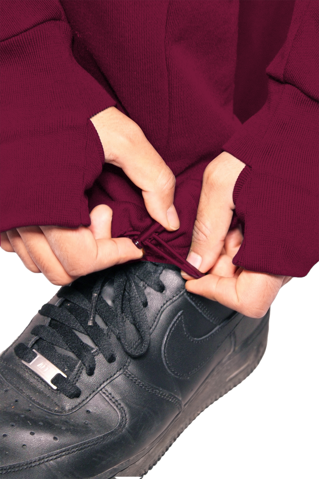 'BASED V2' Open Leg Jogger Burgundy
